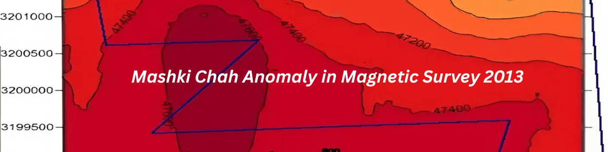 Image of ground magnetic survey conducted in 2013
