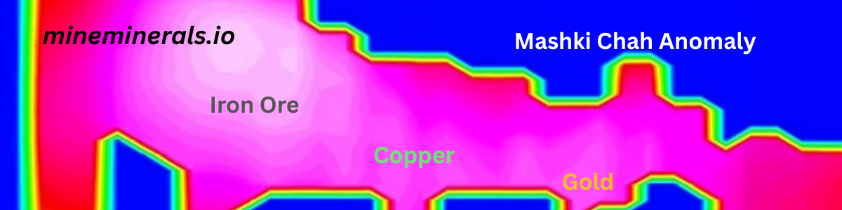 Image of the 2018 ground magnetic survey at Mashki Chah the mineral treasure.